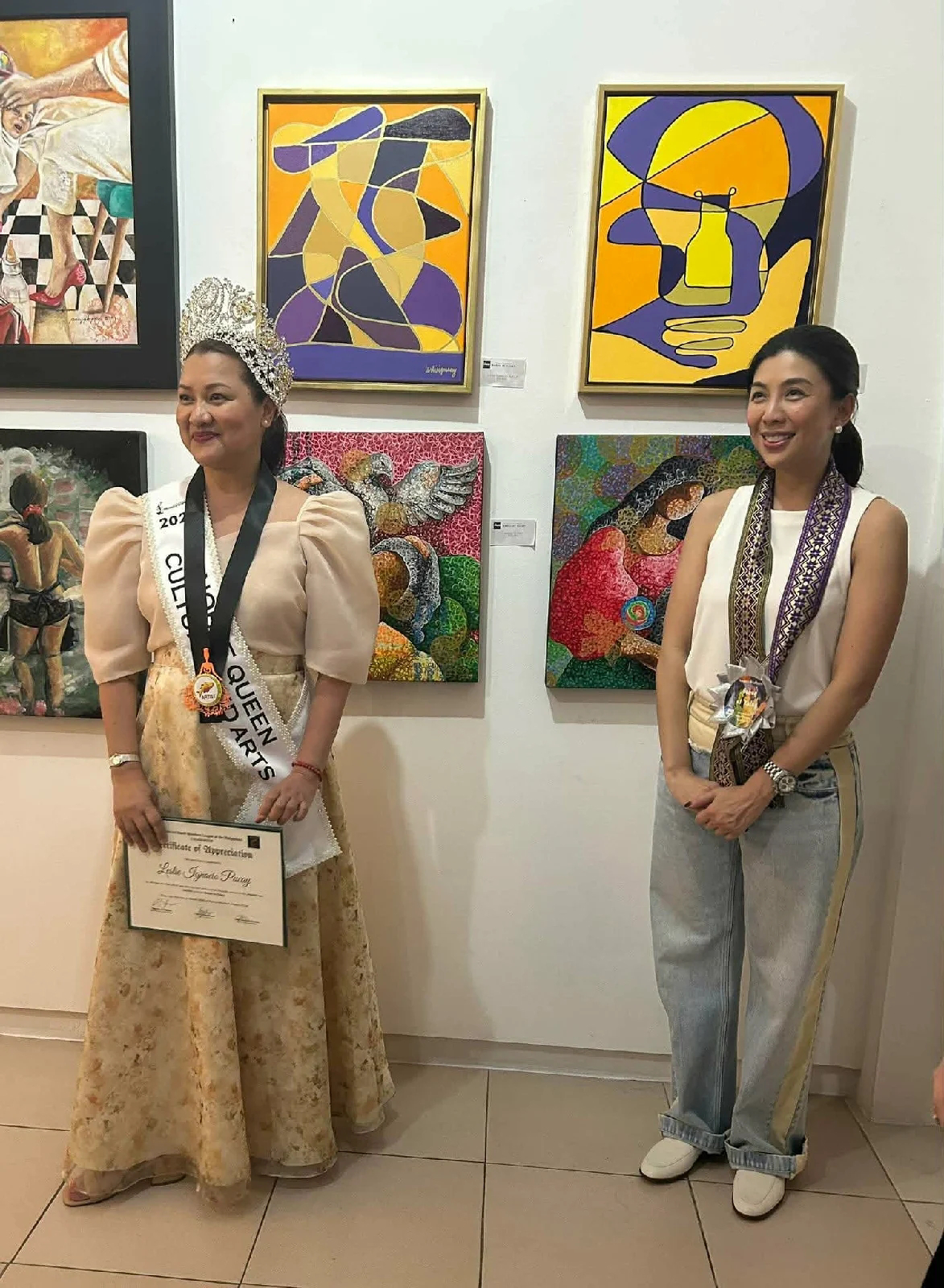 Leslie Pucay with Congresswoman Mia Ynarez