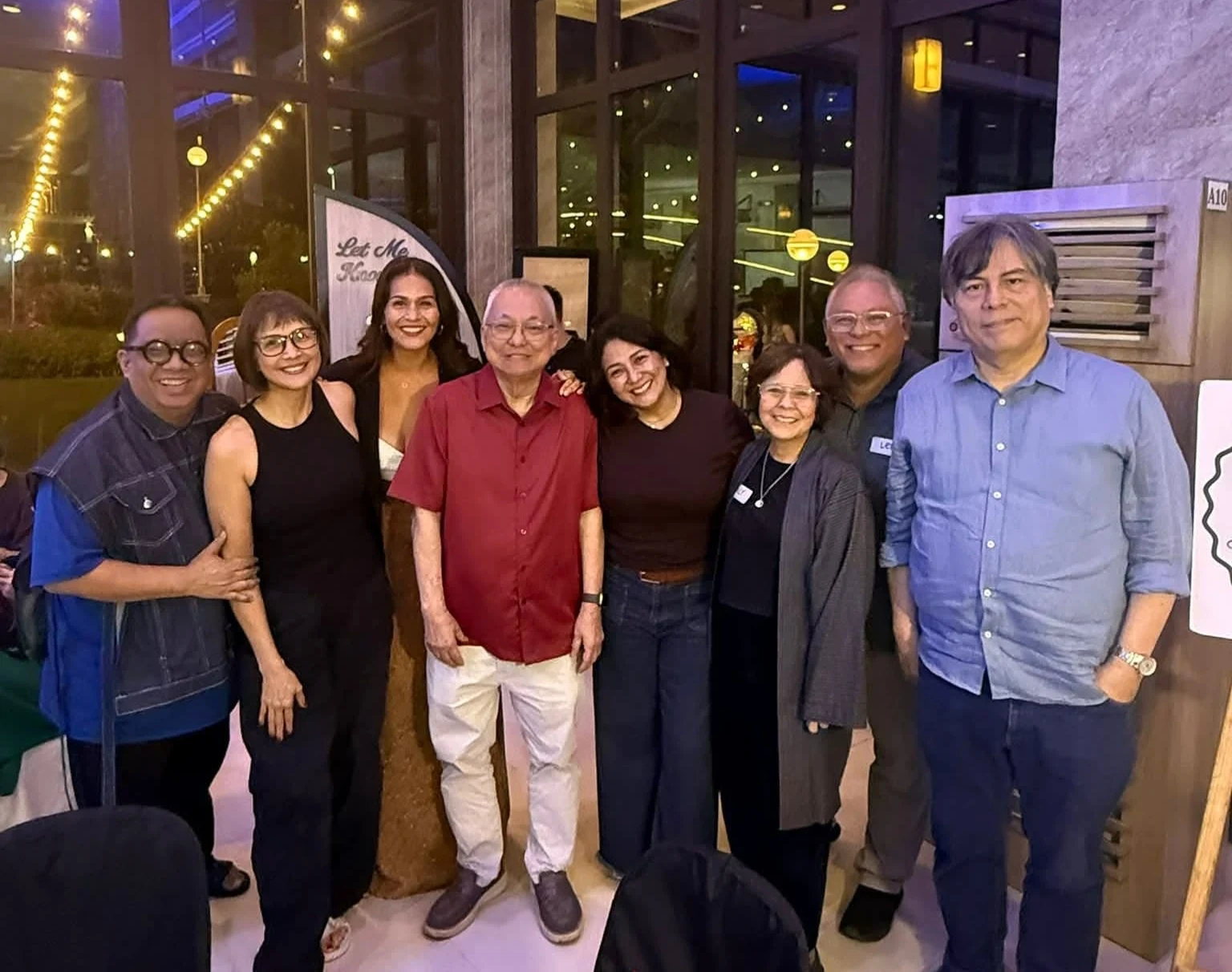 Ricky Lee birthday celebration with Philippine entertainment personalities