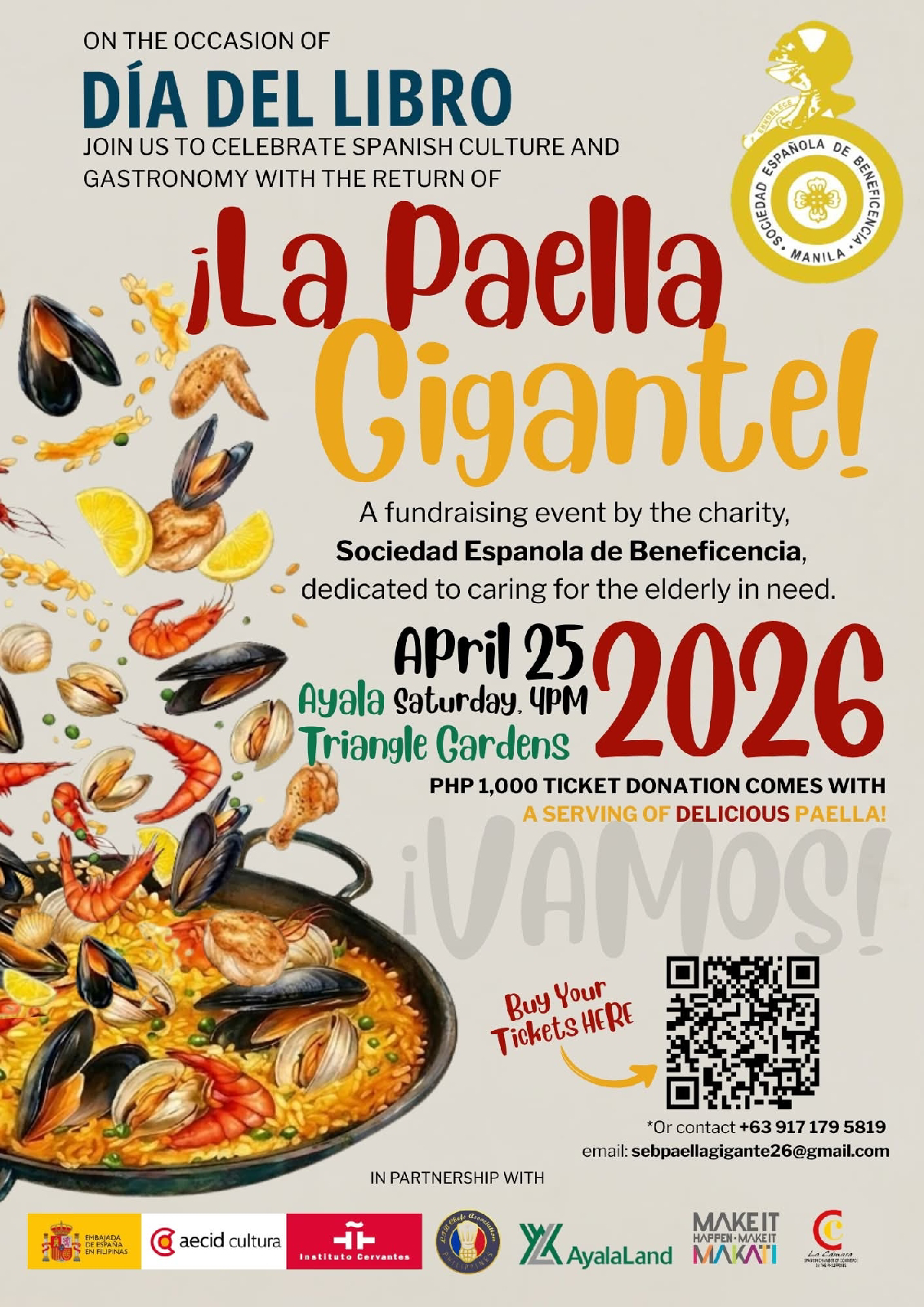 Giant paella cooking demonstration in Makati