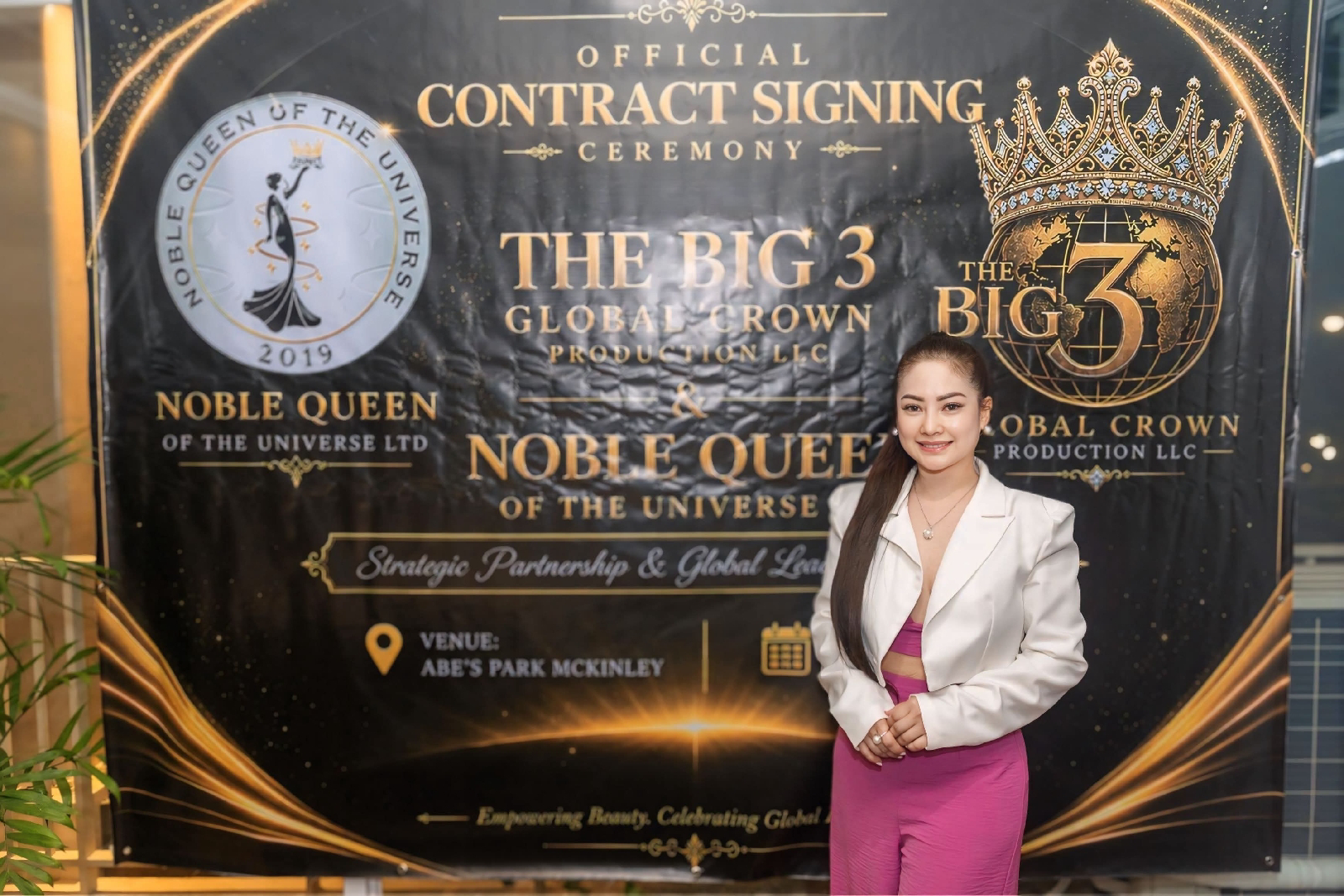 Elmalyn Llamas Big 3 Global Crown Production partnership