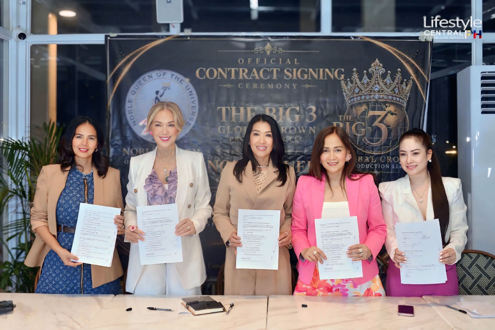 Noble Queen of the Universe Signs Strategic Global Expansion Partnership with The Big 3 Global Crown Production in Landmark BGC Taguig Contract Signing 2026