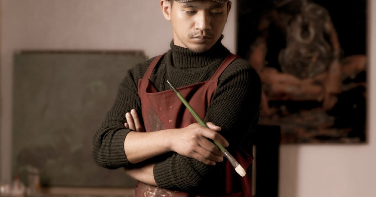 Jayson Dominguez Duclan artist inspiring Igorot portrait painter from Benguet