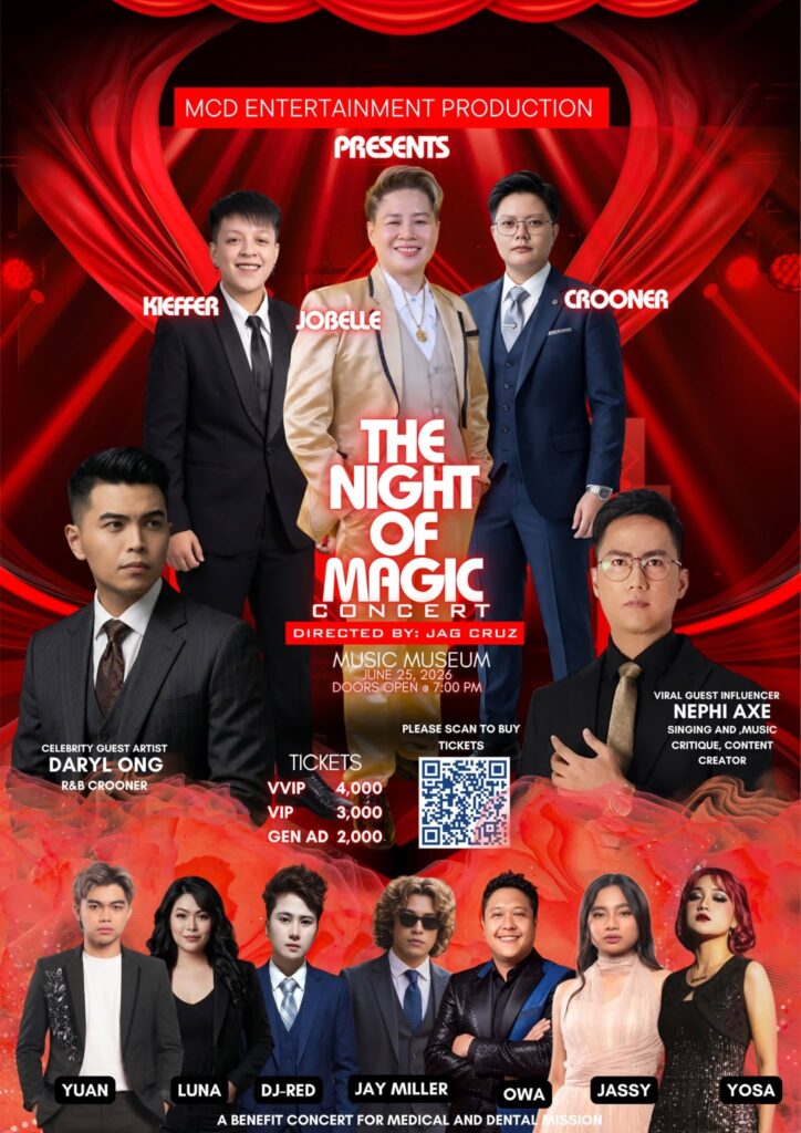 The Night of Magic Concert promotional poster at Music Museum