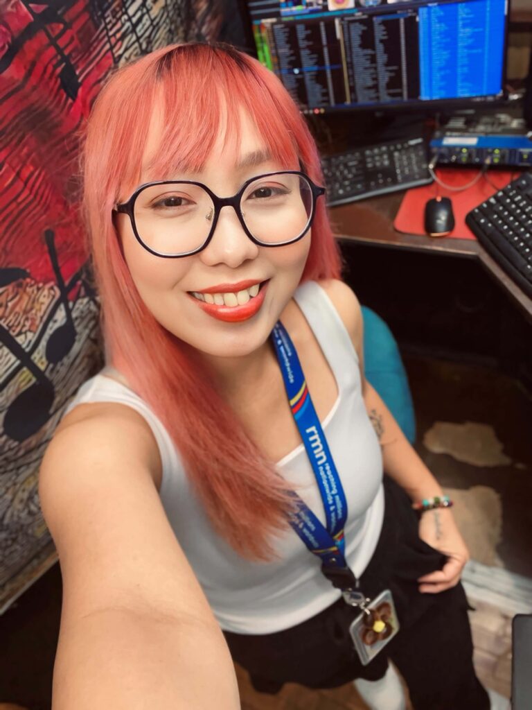 Broadcaster Czarina Pasugnod-Cariño in radio broadcasting